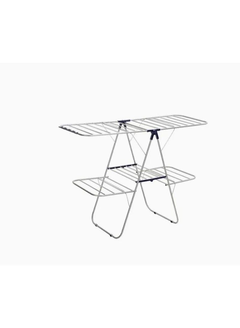 Dac 2-Level Foldable Cloth Drying Stand for Home with Socks Holder - Image 3